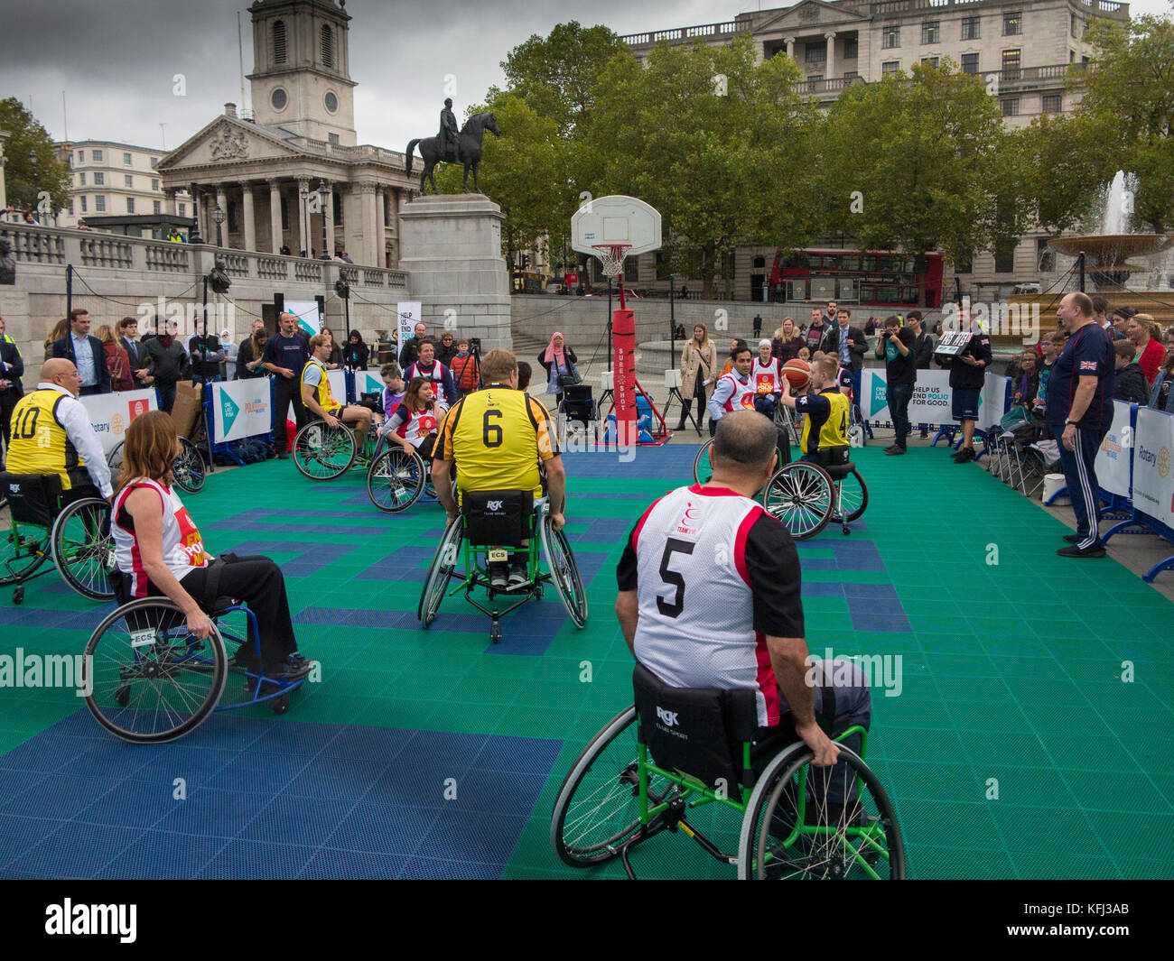 British MP's & British Wheelchair Basketball players playing wheelchair