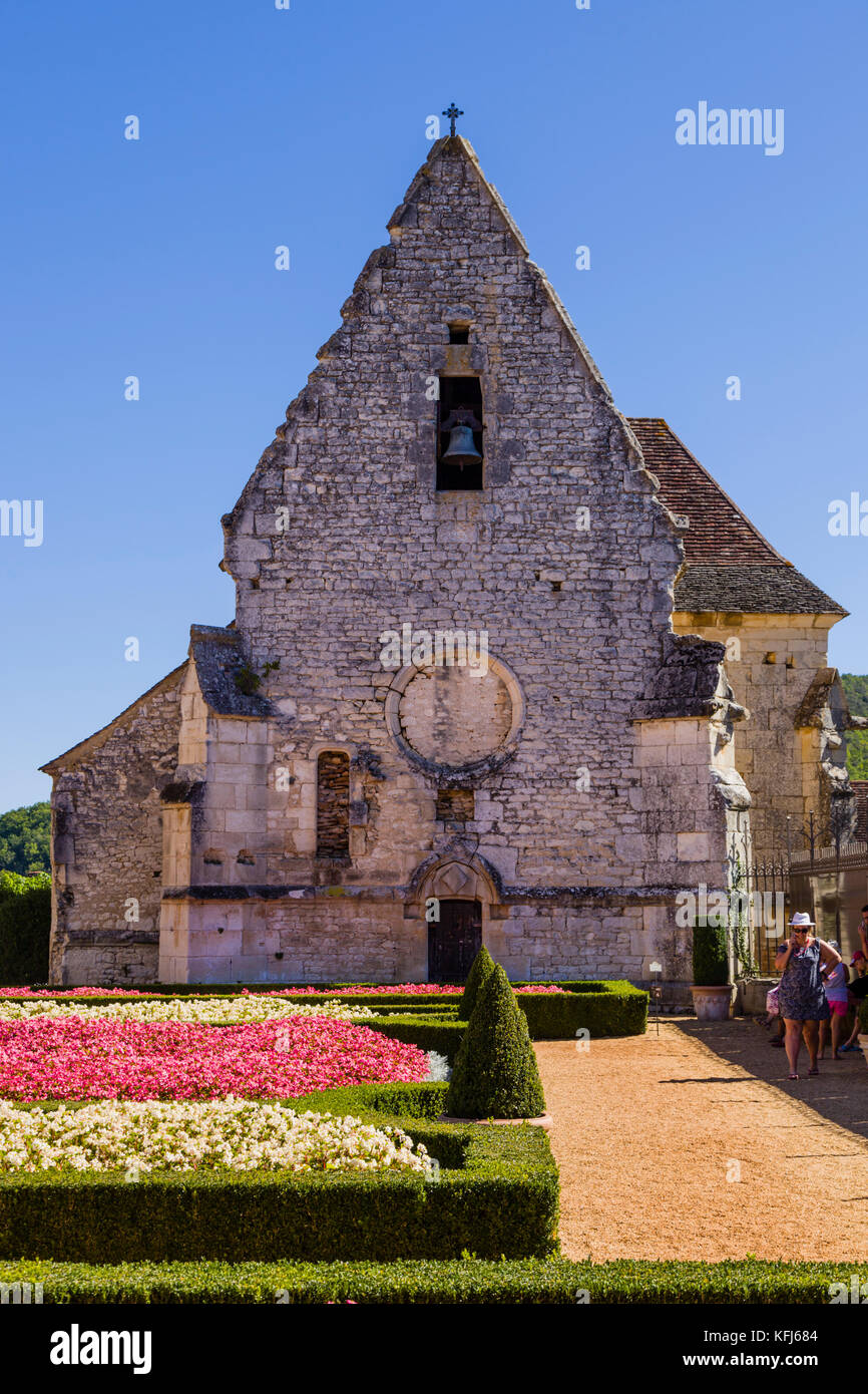 The chapel of the Château des Milandes, former home of Josephine Baker. Stock Photo