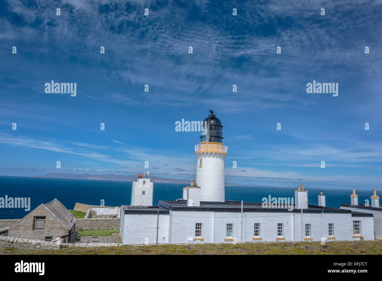 Head Lighthouse, Caithness, Scotland, United Kingdom Stock Photo