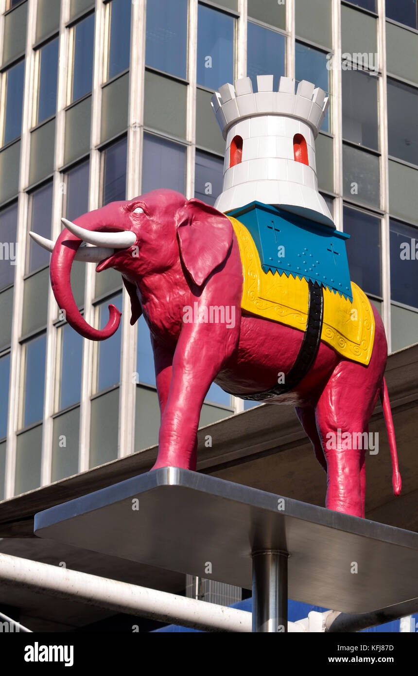 Elephant & Castle statue, London, SE1, UK. Stock Photo
