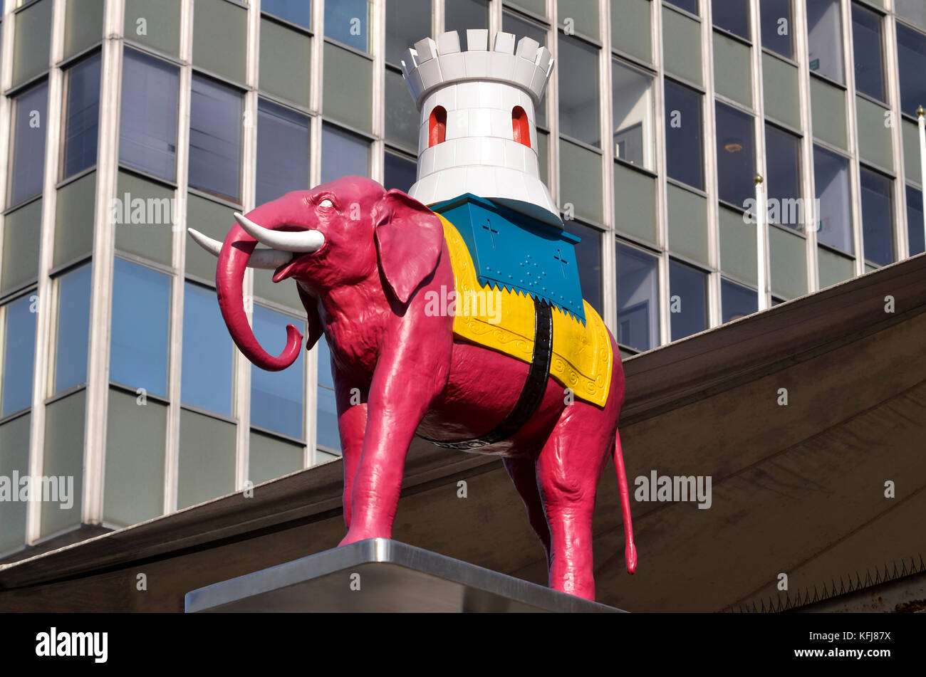 Elephant & Castle statue, London, SE1, UK. Stock Photo