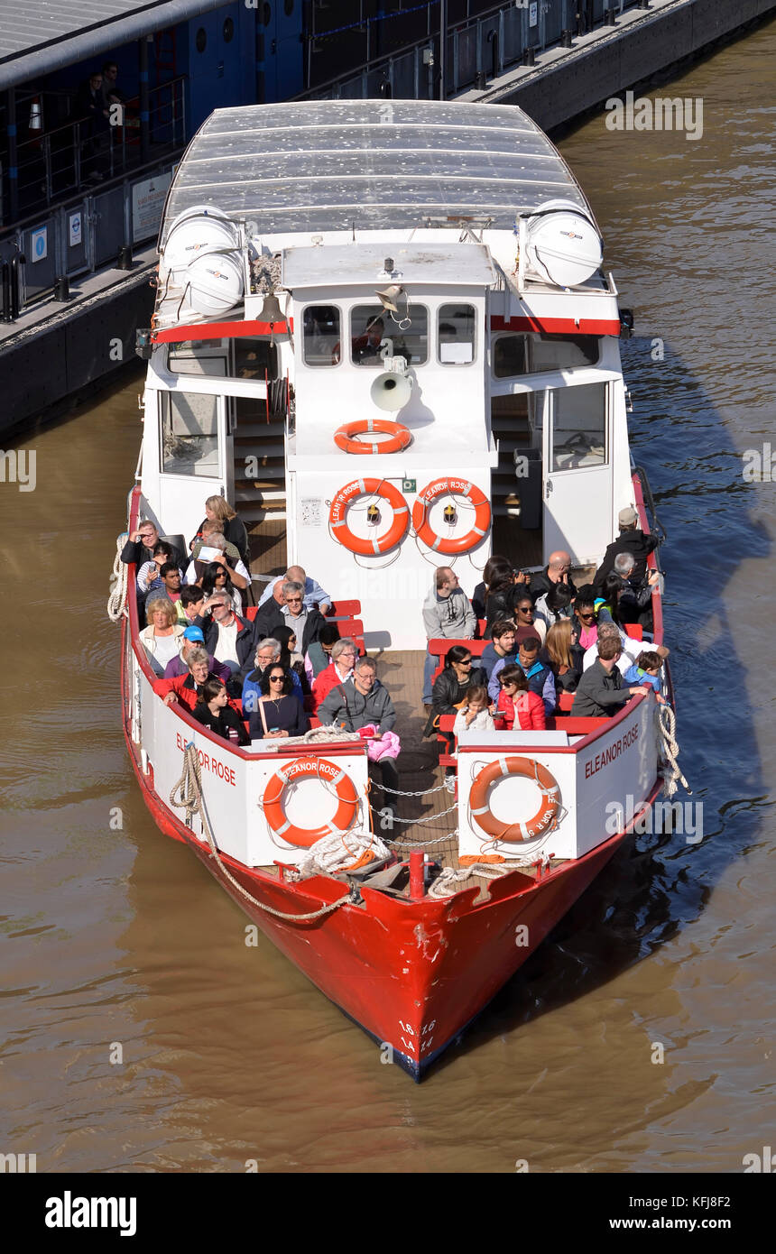 Eleanor Rose pleasure boat operated by Citycruises, River Thames, London, UK. Stock Photo