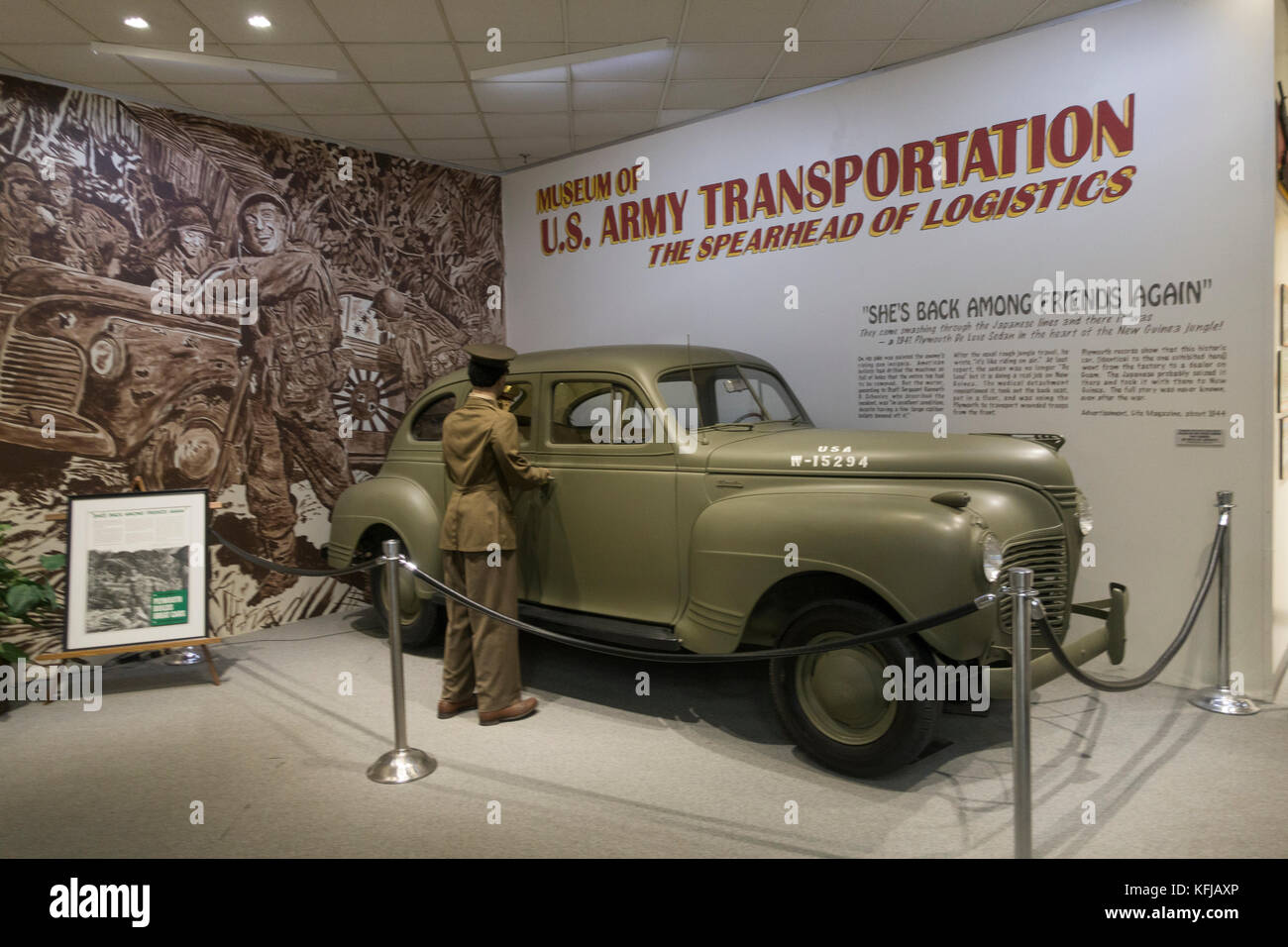 US Army Transportation museum Fort Eustis Newport News VA Stock Photo