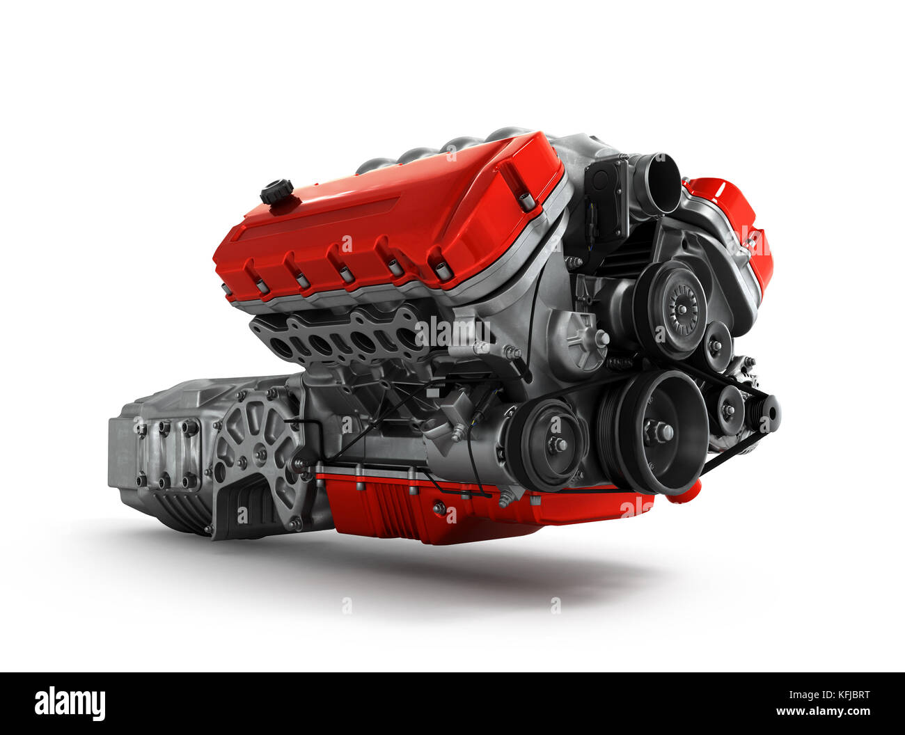 automotive engine gearbox assembly is isolated on a white background 3d render Stock Photo Alamy