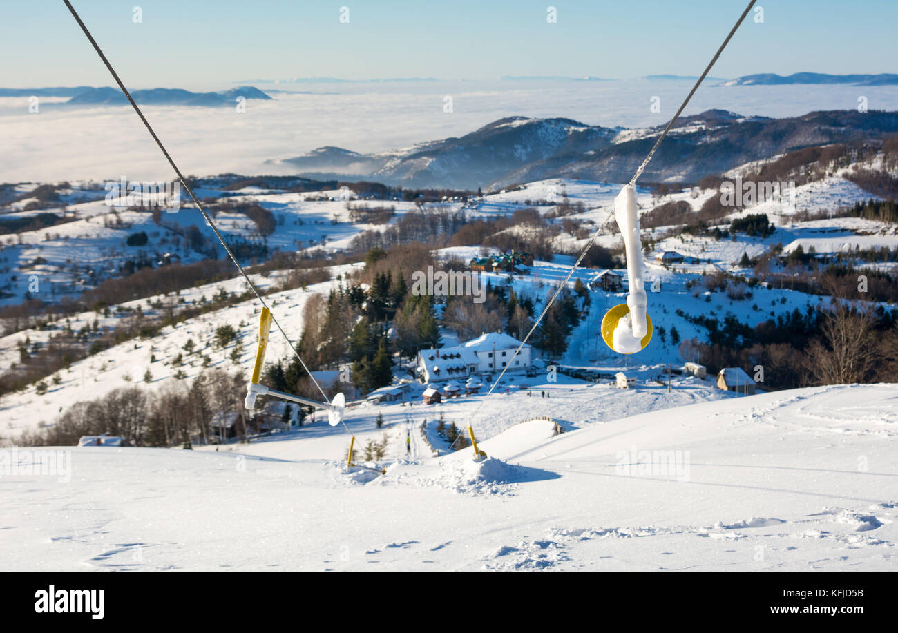 Old ski chairlift hi-res stock photography and images - Alamy