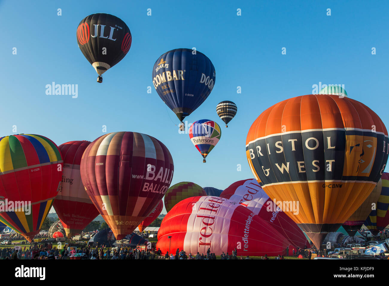 Bristol Balloon Fiesta, Ashton Court Estate, Bristol UK Stock Photo Alamy