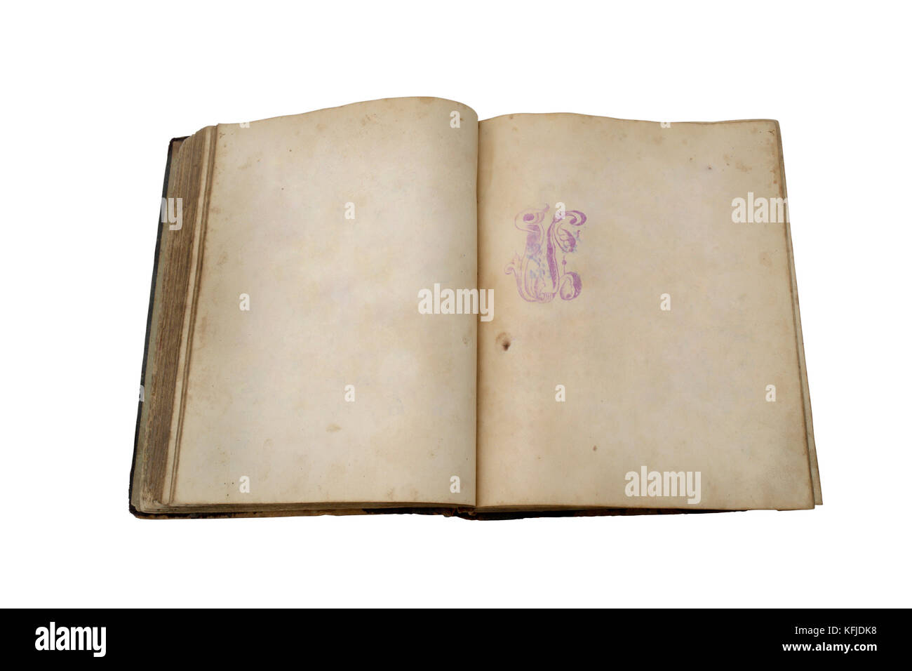 old French book open Stock Photo - Alamy