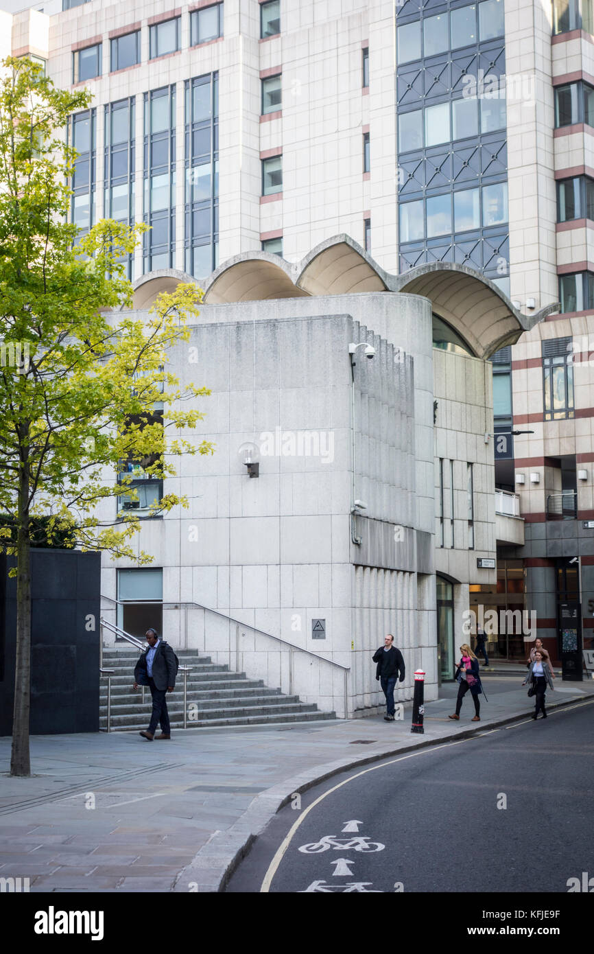 Guildhall extension by Richard Gilbert Scott, Basinghall Street, City of London, UK Stock Photo