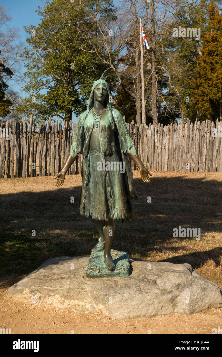 Original statue pocahontas jamestown virginia hires stock photography and images Alamy