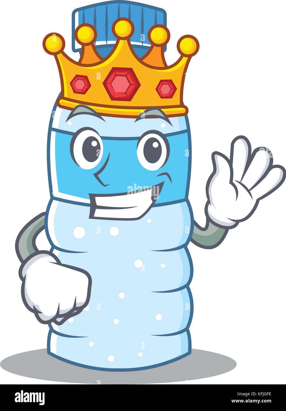 King bottle character cartoon style Stock Vector Image & Art Alamy