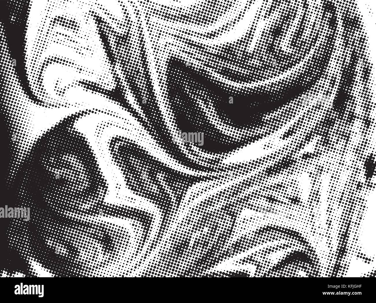 Black and white grunge texture. Abstract halftone background. Vector ...