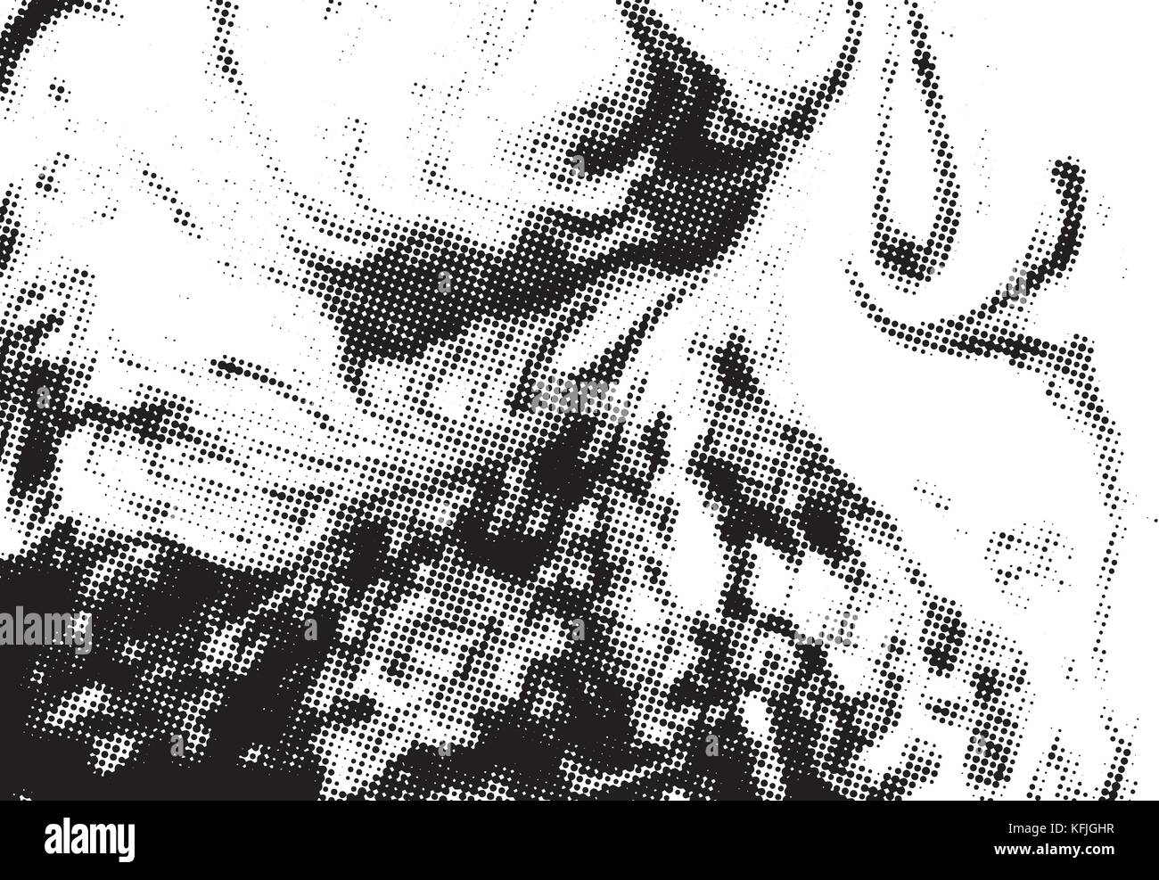 Black and white grunge texture. Abstract halftone background. Vector ...