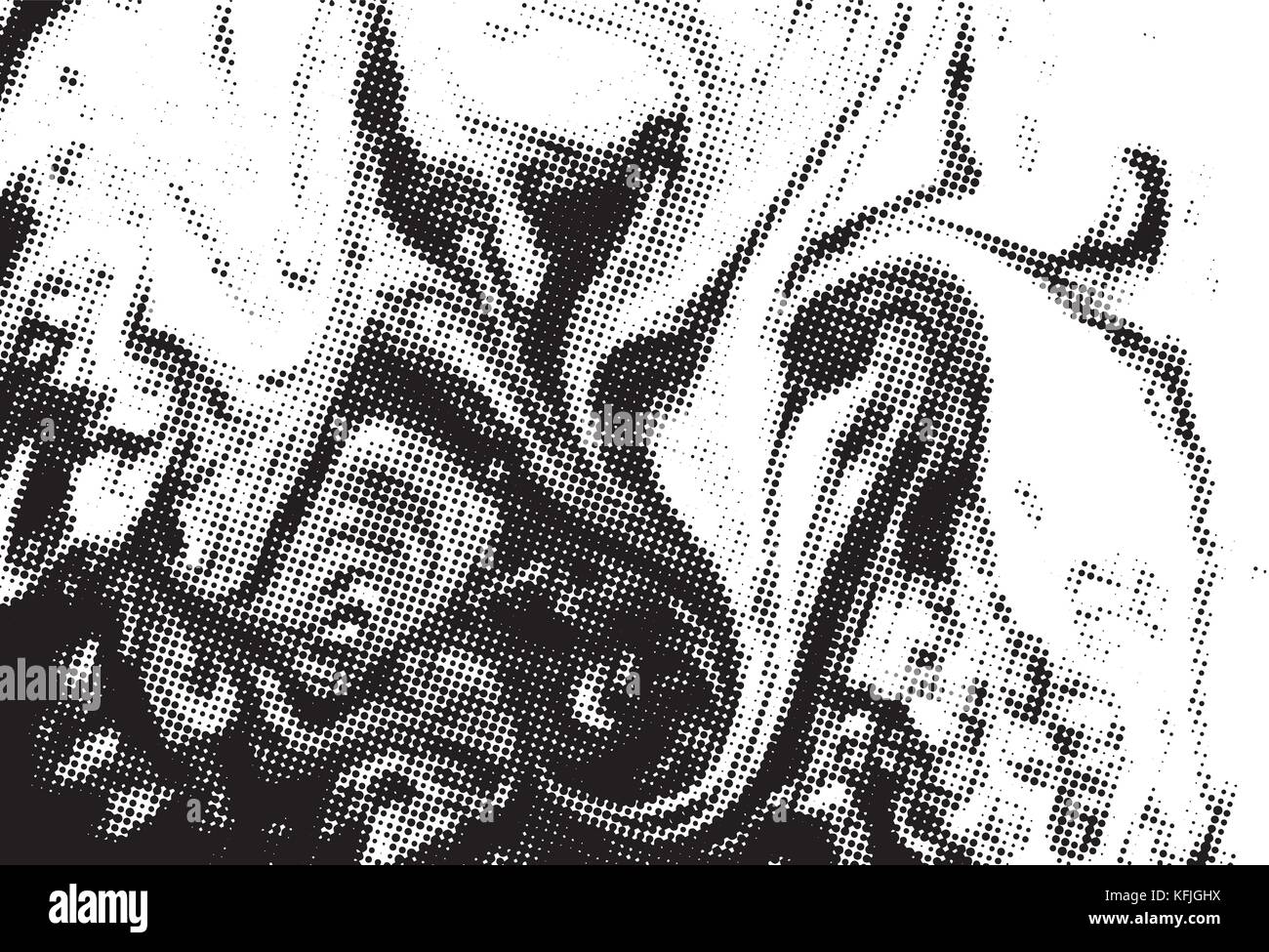 Black and white grunge texture. Abstract halftone background. Vector ...