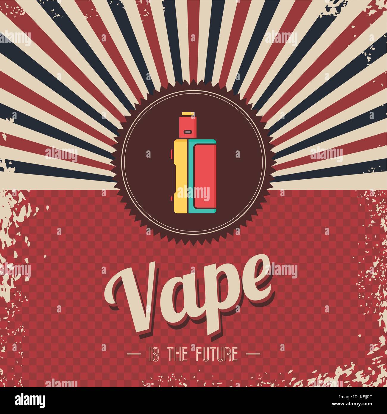 retro vaporizer electric cigarette vapor mod - vape life vector Stock  Vector Image & Art