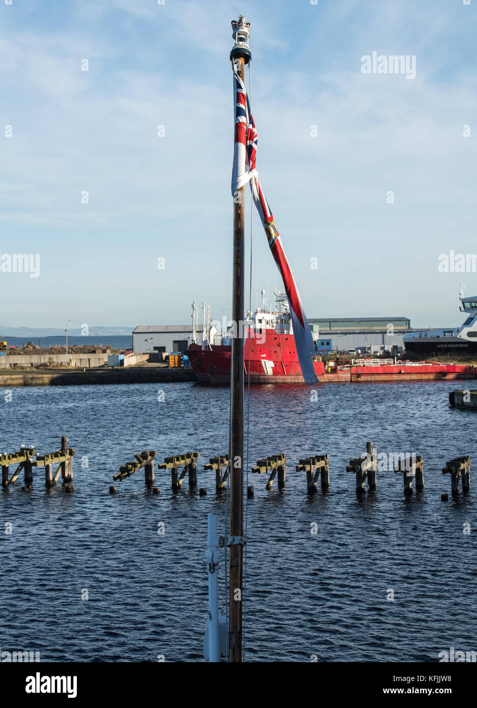 Edinburgh, Scotland, The Royal Yacht Britannia at Ocean Terminal, Leith
