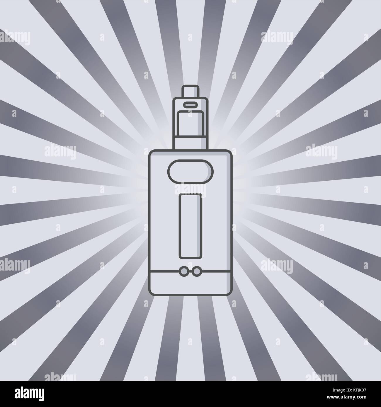 Vaper Vector vaporizer electric cigarette vapor mod - vape life vector Stock Vector ...