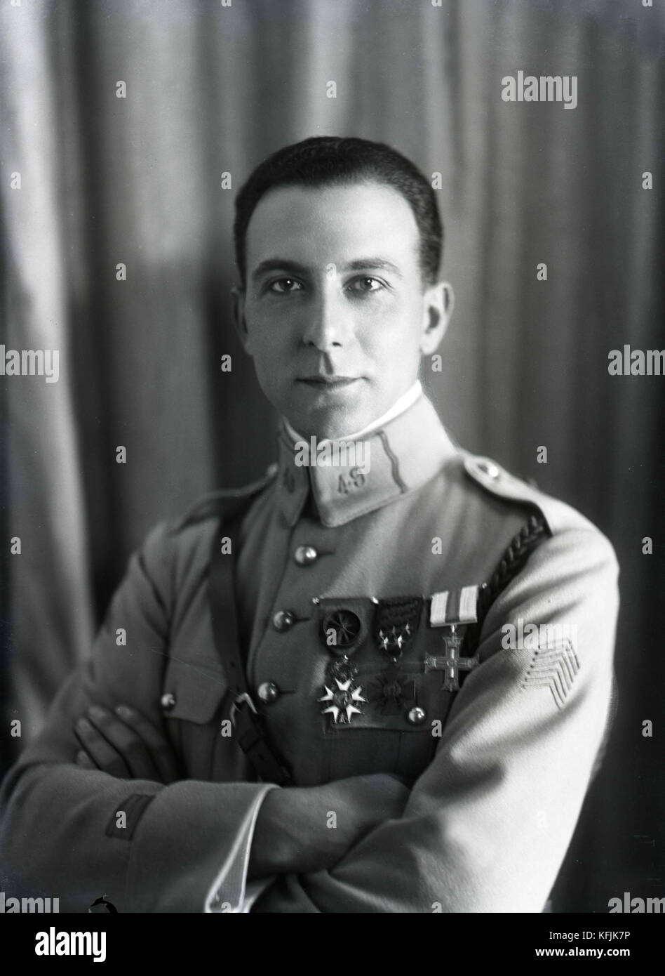 Jean de Lattre de Tassigny (1889-1952), French military commander and Marshal of France.  c.1915    Photo Taponier credit:Photo12/Coll. Taponier Stock Photo