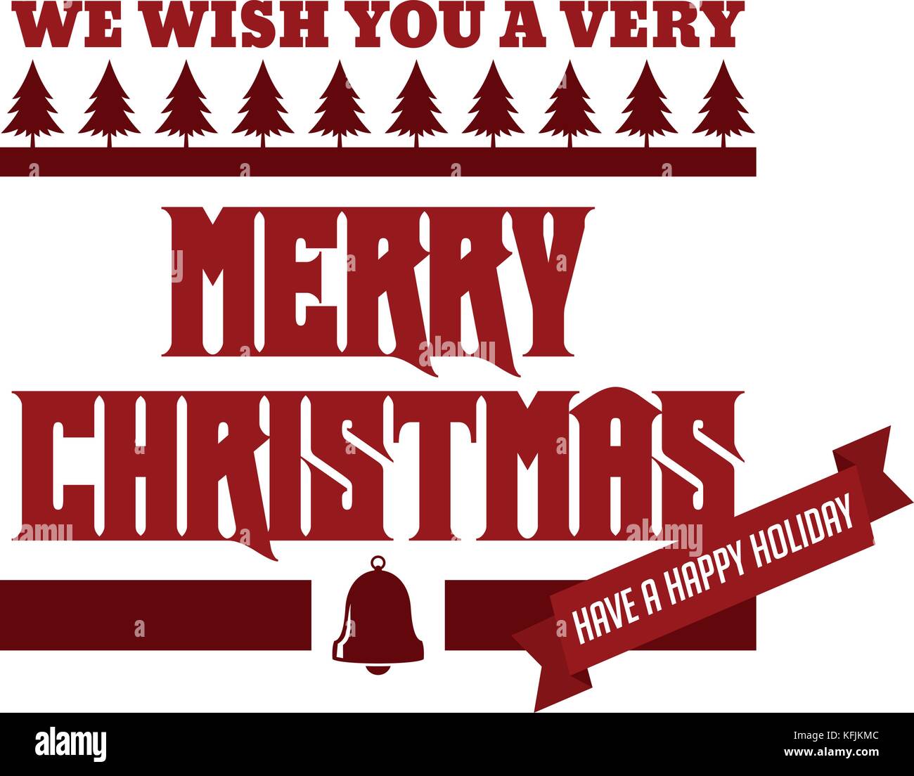 merry christmas and happy new year vector art Stock Vector Image & Art ...