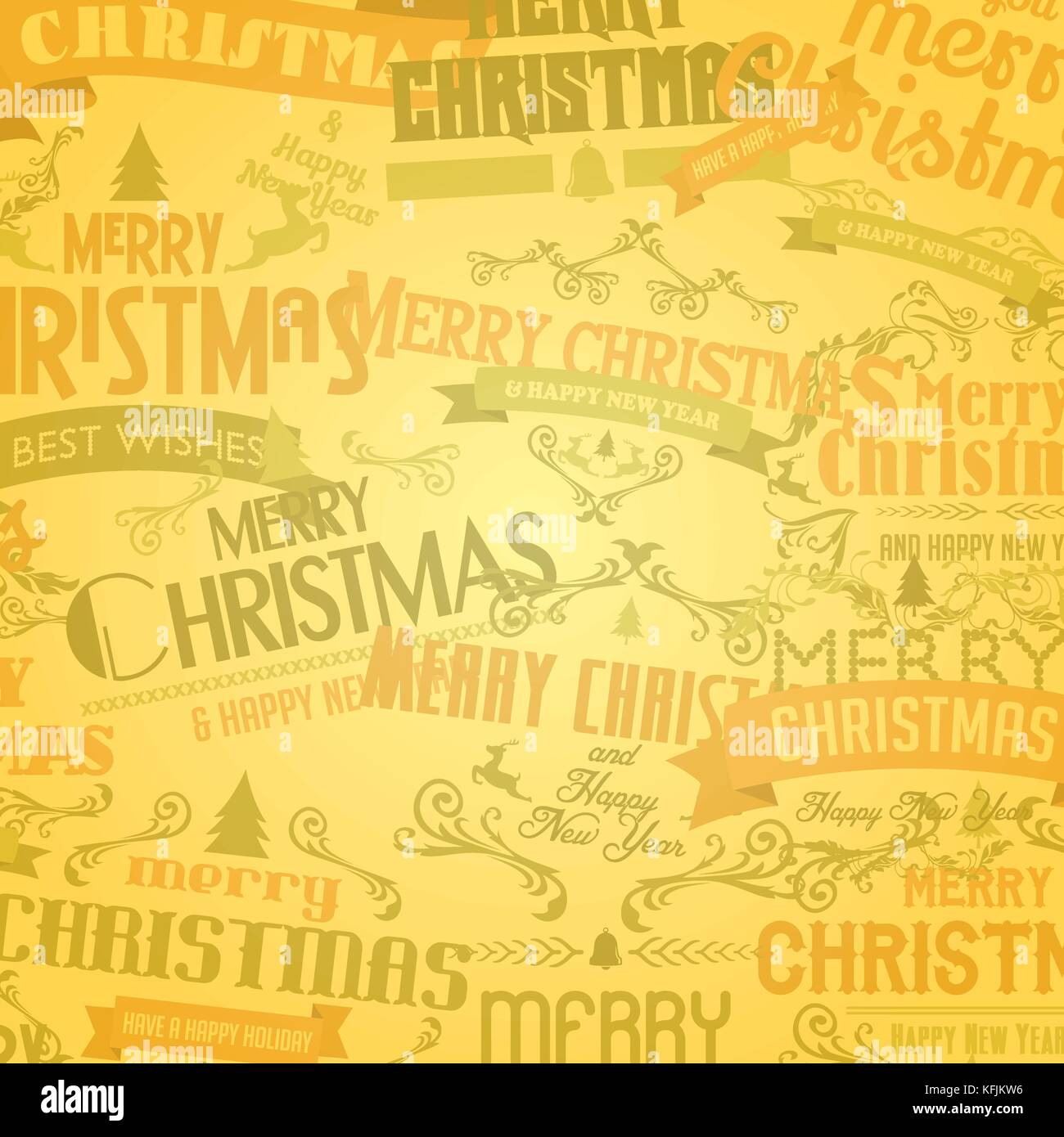 merry christmas and happy new year vector art Stock Vector Image & Art ...