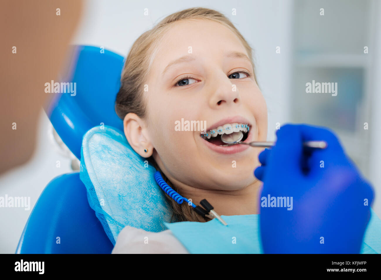 Girl Wearing Braces High Resolution Stock Photography and Images Alamy