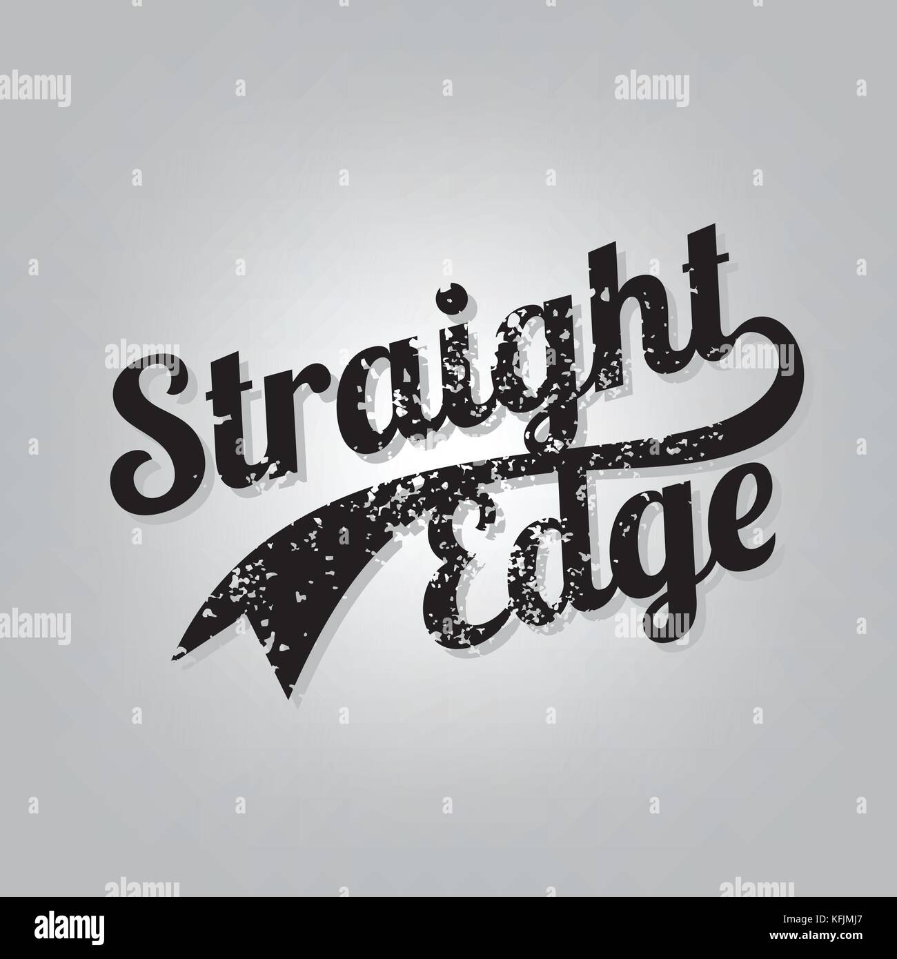 Straight Edge Drug Free Youth Campaign Vector Art Stock Vector Image
