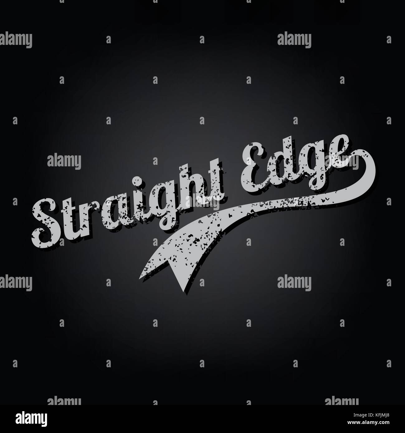Straight Edge Drug Free Youth Campaign Vector Art Stock Vector Image