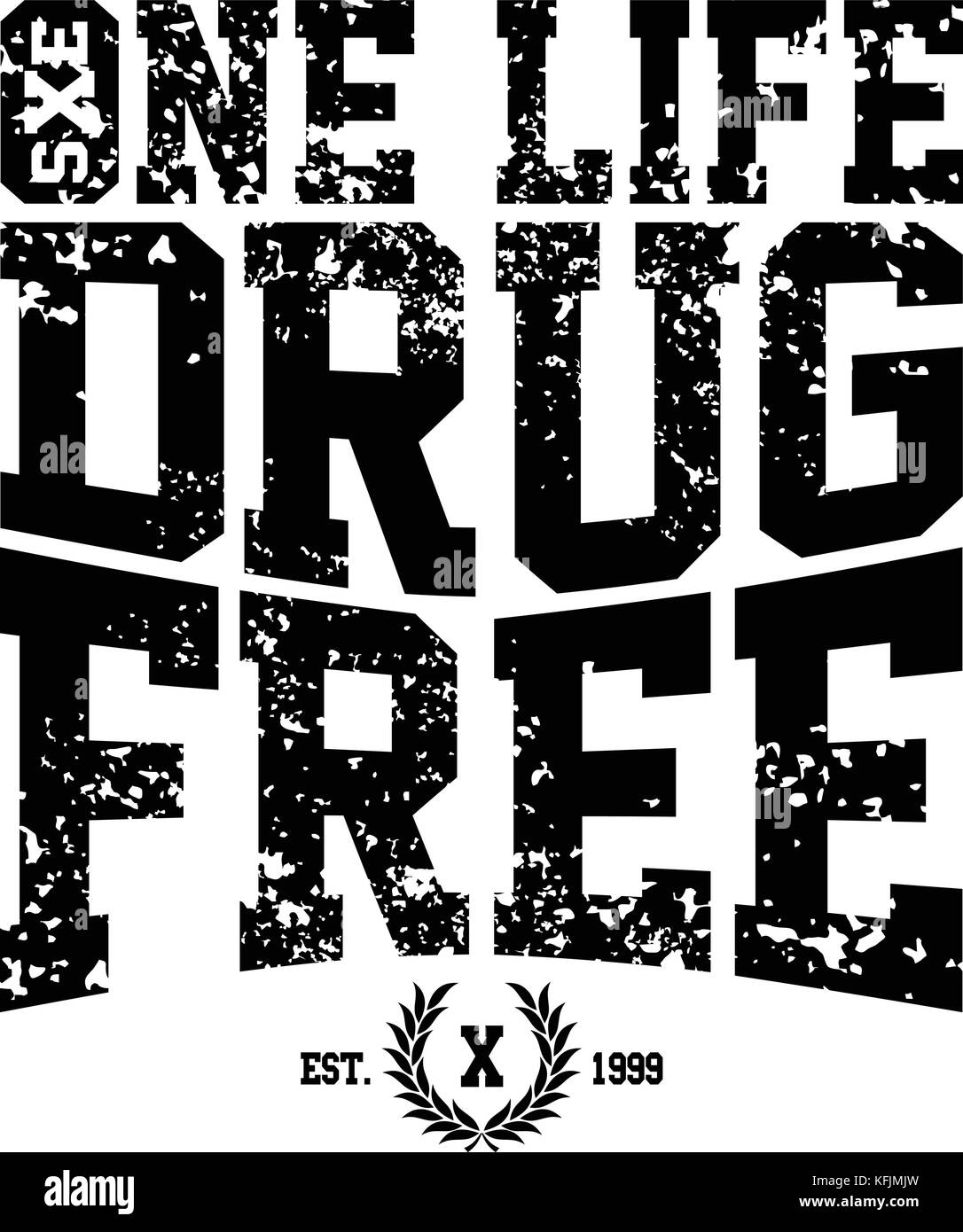 Straight Edge Drug Free Youth Campaign Vector Art Stock Vector Image