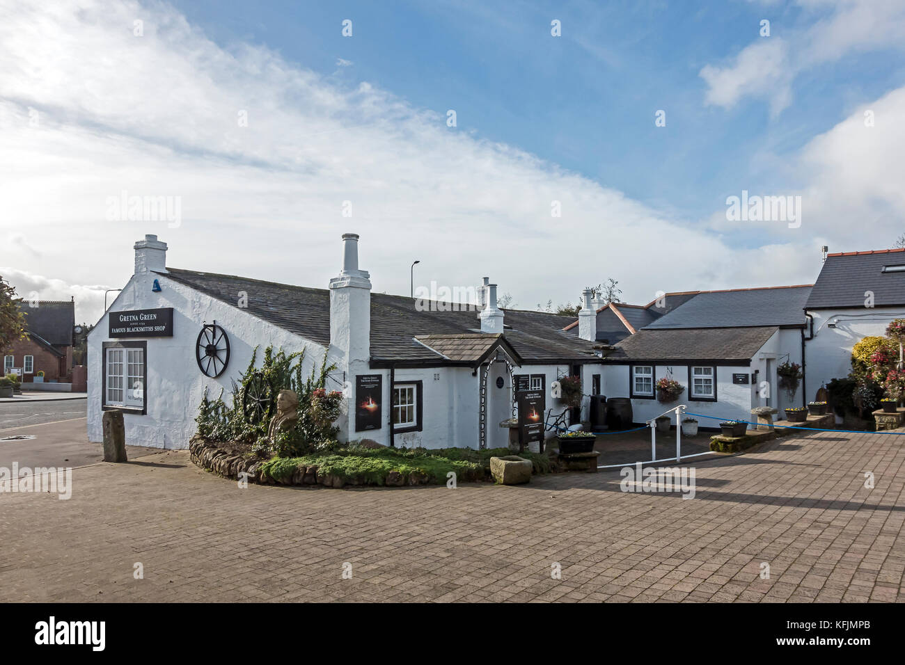 Famous Blacksmiths shop at Gretna Green Gretna Dumfries & Galloway