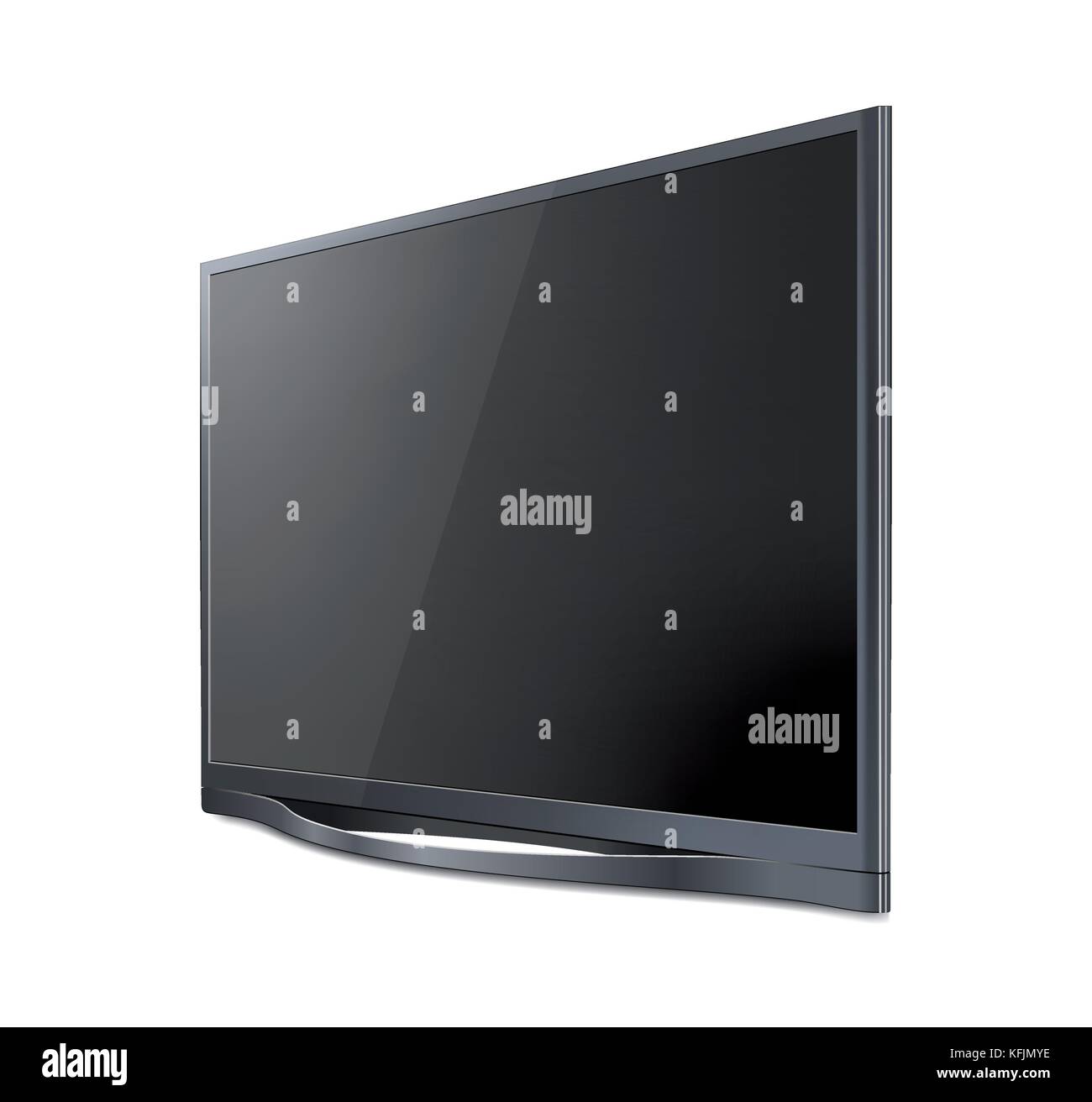 TV flat screen lcd plasma realistic Stock Vector Image & Art - Alamy