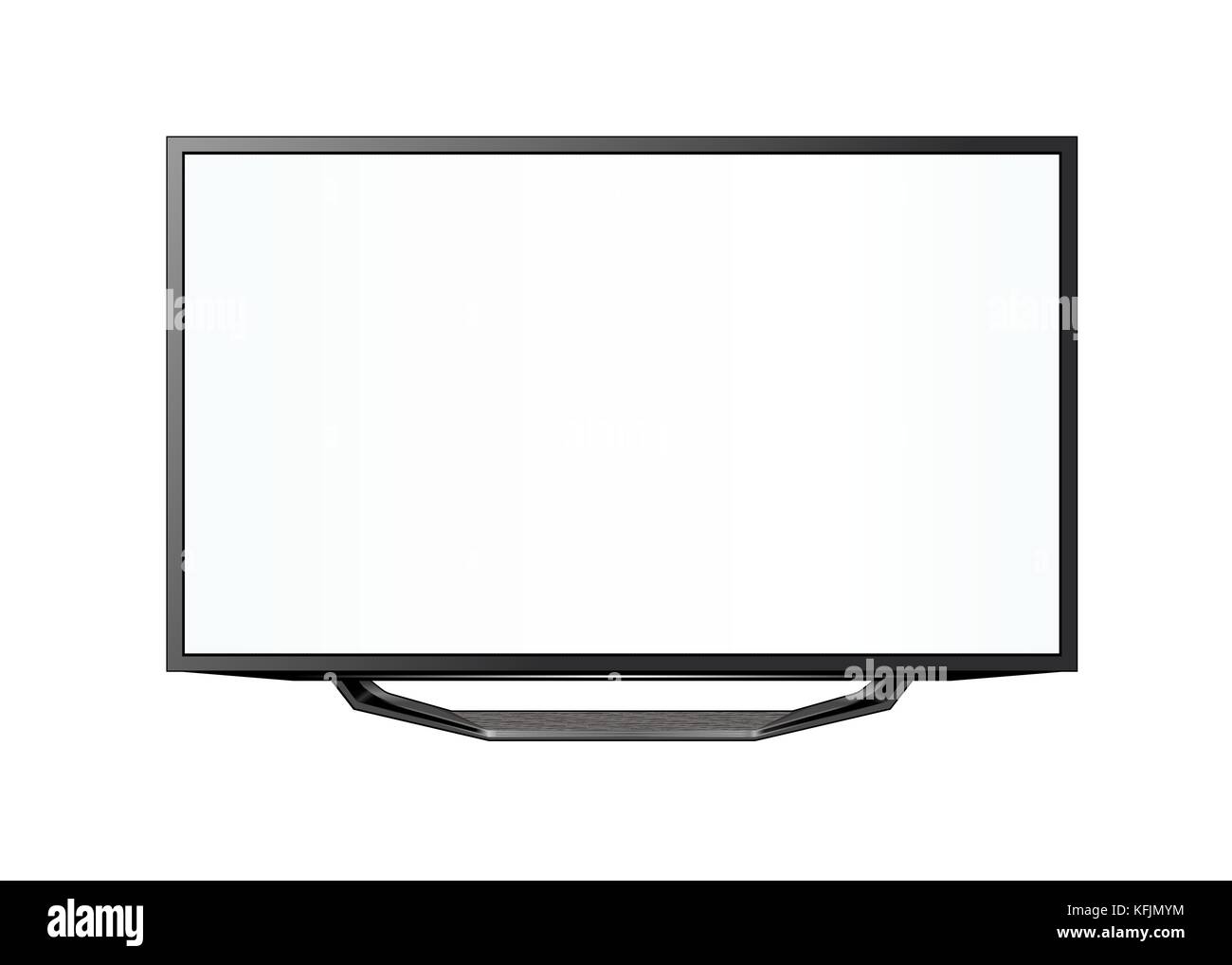 TV flat screen lcd plasma realistic Stock Vector Image & Art - Alamy