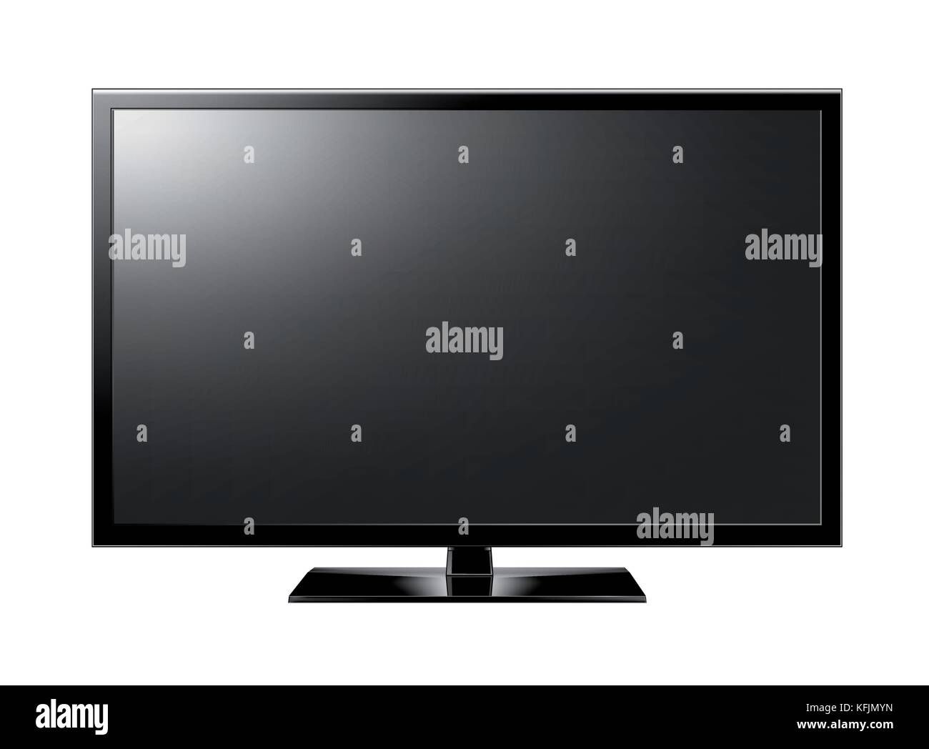TV flat screen lcd plasma realistic Stock Vector Image & Art - Alamy