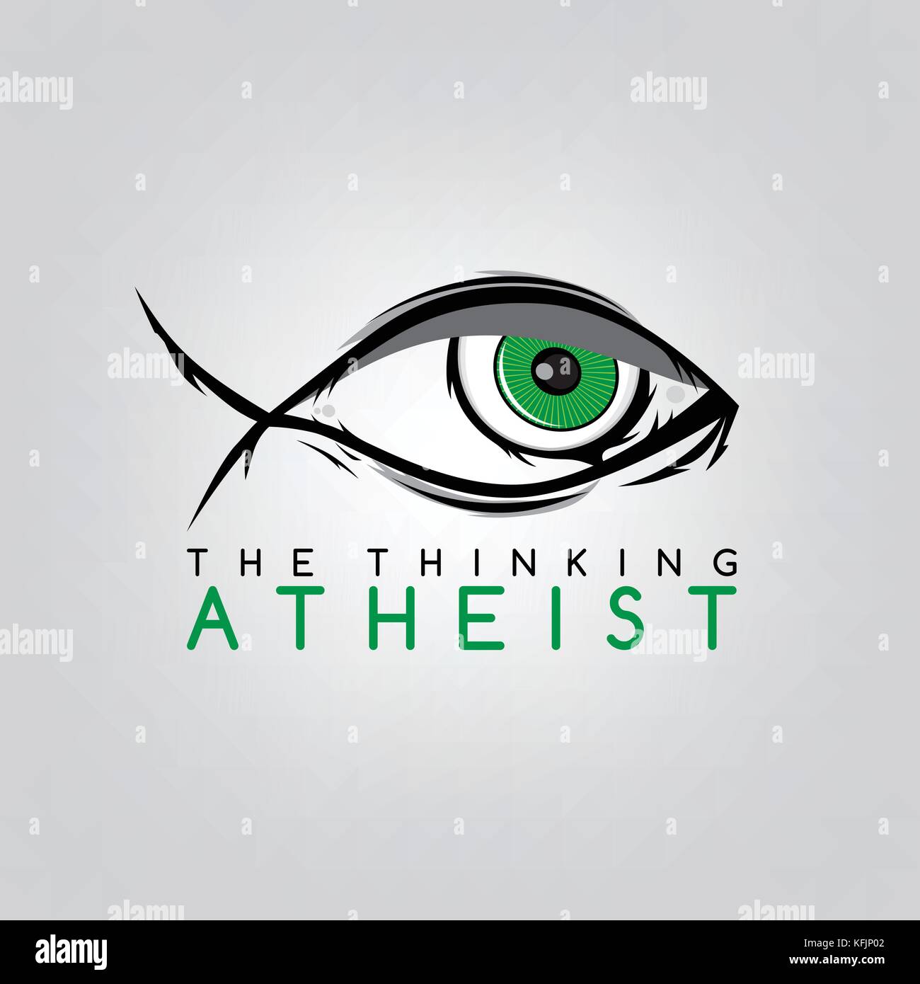 atheism theme - against religious ignorance campaign - vector art Stock Vector