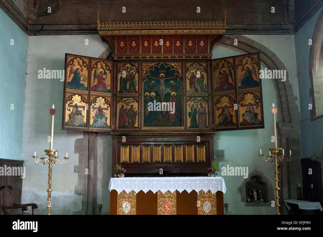 The altar and reredos, St. Mary the Virgin Church, Bromfield