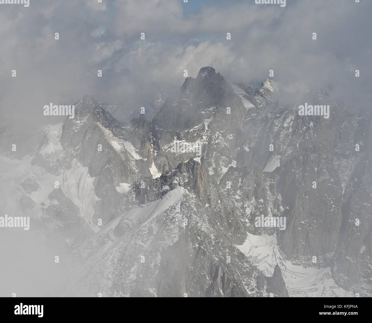 The view from Aiguille du Midi Stock Photo - Alamy