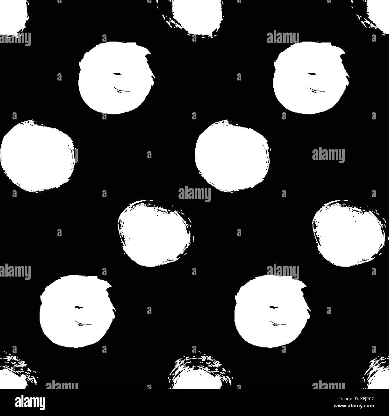 Seamless black and white pattern with circles Stock Vector Image & Art ...