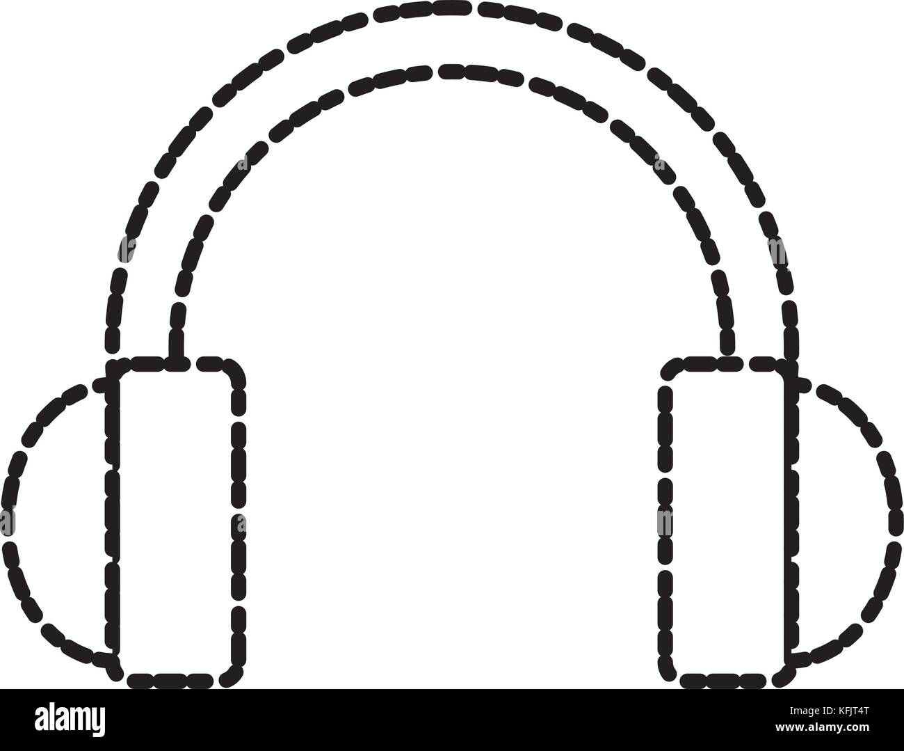 Headphone music device Stock Vector Image & Art - Alamy