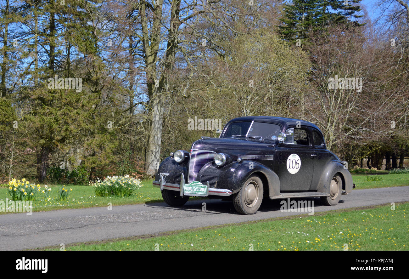 Flying Scotsman Run 2016-1936 Chevrolet Opera Coupe Stock Photo