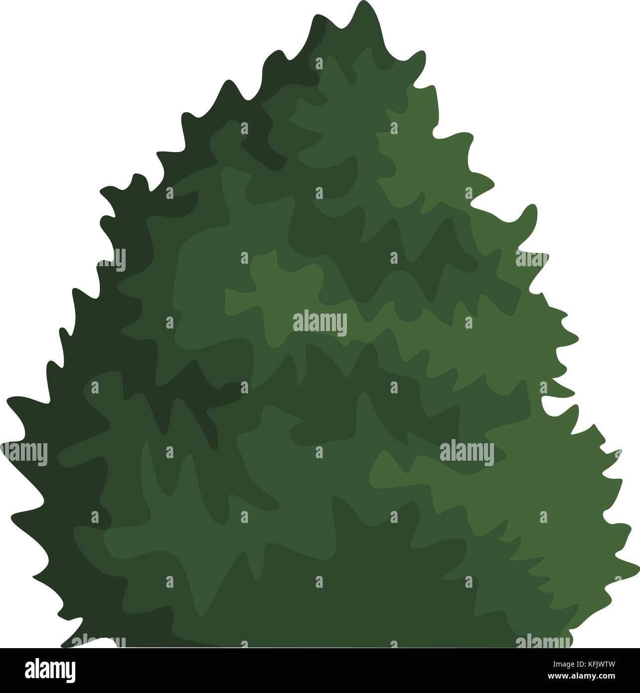 Bush plant isolated Stock Vector Image & Art - Alamy