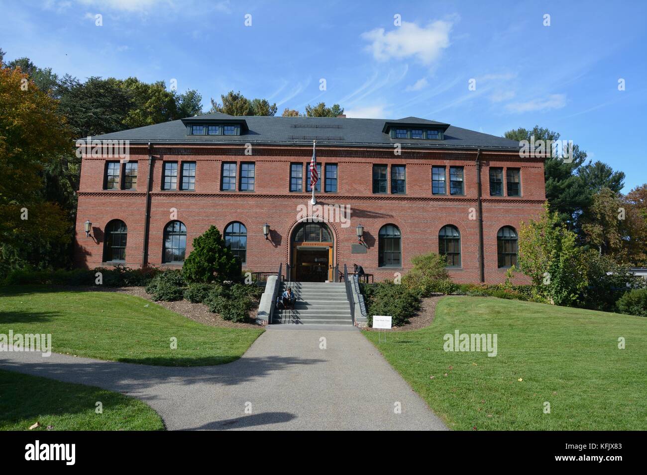 Sights around the Arnold Arboretum at Harvard University Stock Photo