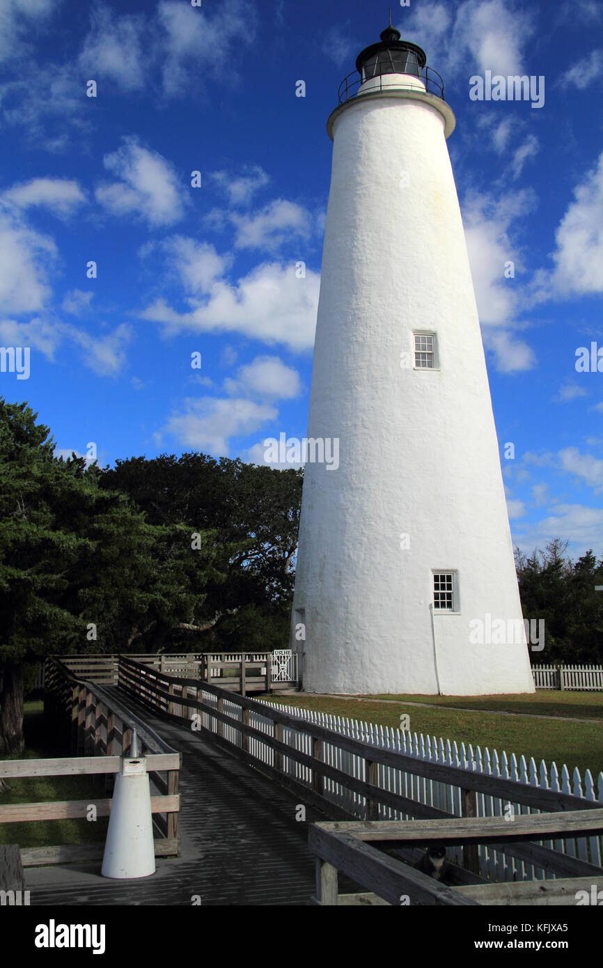 Historic Ocracoke Light on Ocracoke Island, Cape Hatteras National