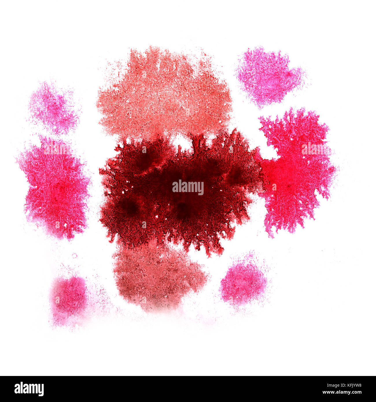 paint splash ink pink, brown, burgundy blot and white abstract Stock ...