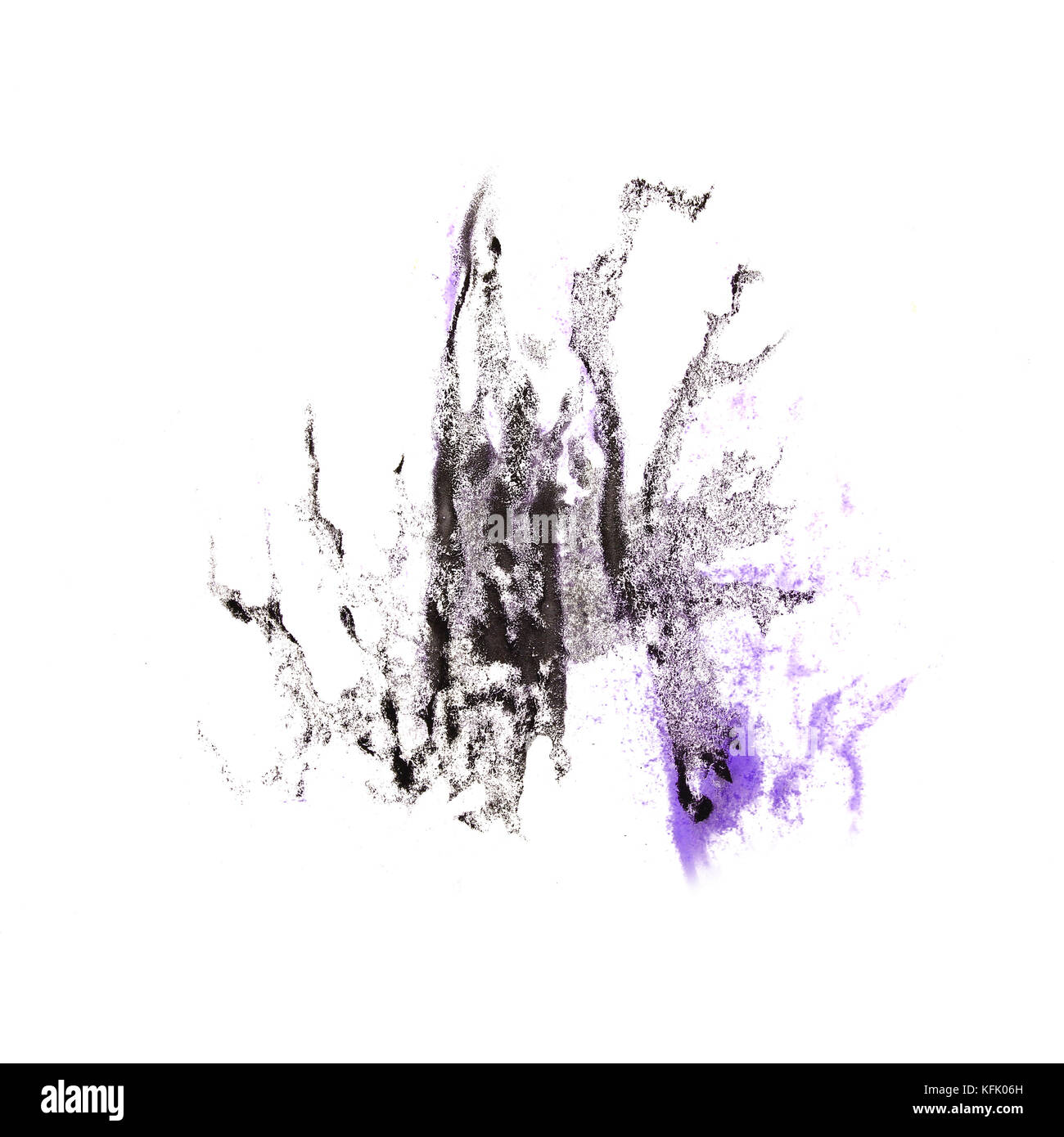 Black paint drop on white paper hi-res stock photography and images - Alamy
