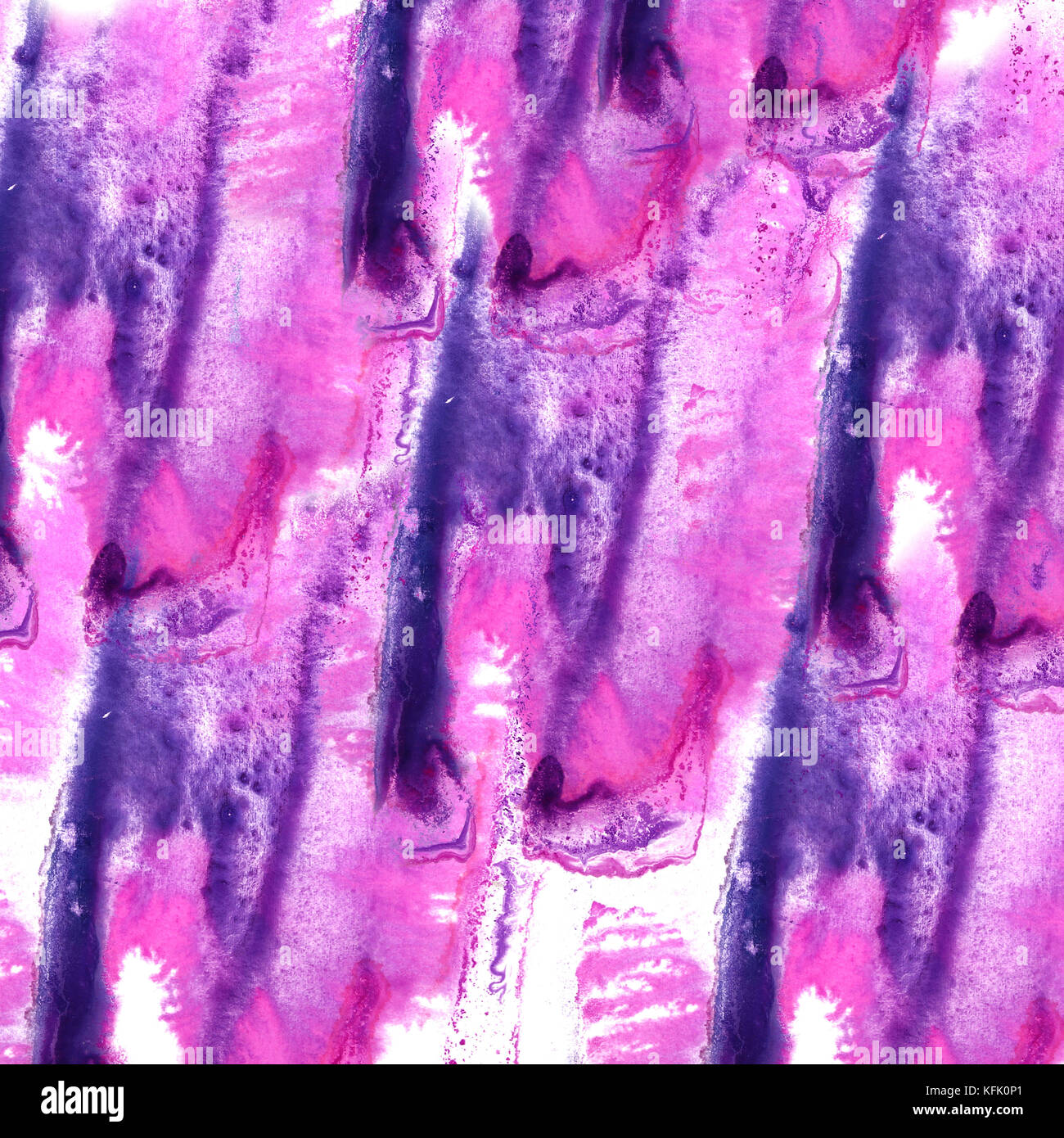 abstract Pink, lilac drawing stroke ink watercolor brush water c Stock ...