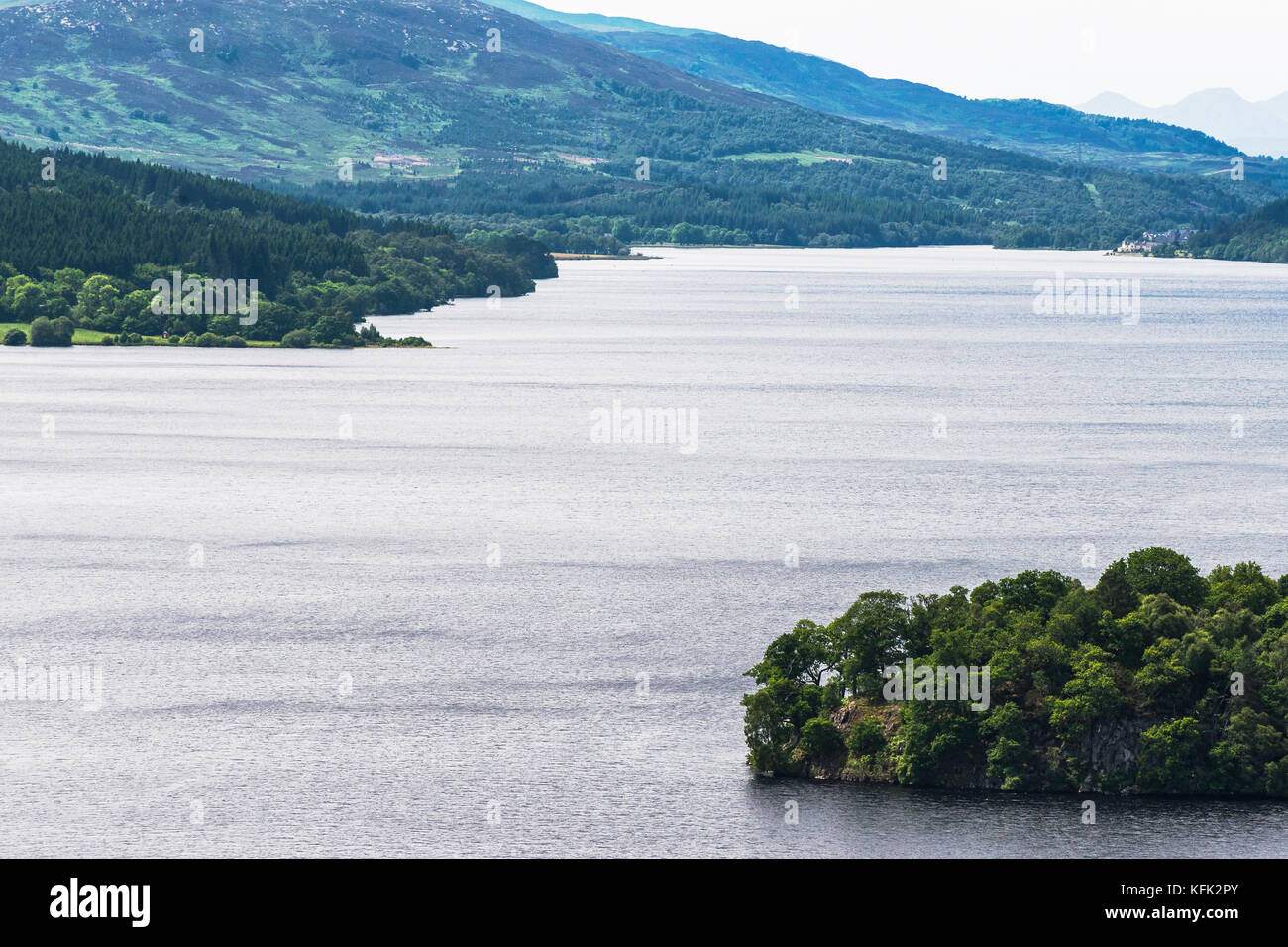 landscape of loch tummel by queen's viewpoint Stock Photo - Alamy