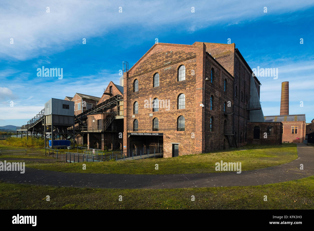 The National Mining Museum at Newtongrange in Scotland, United Kingdom. Stock Photo