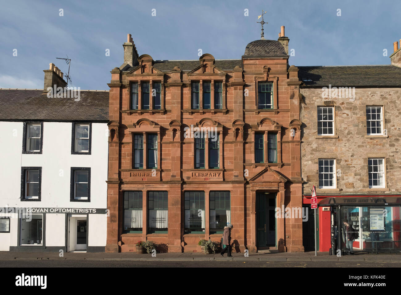 Murray Library now a hostel in Anstruther fishing village in East Neuk of Fife in Scotland, United Kingdom Stock Photo