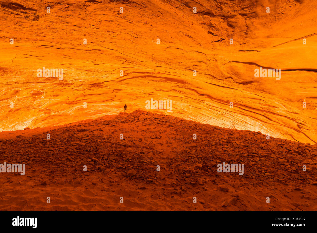 The Alcove, Willow Creek Canyon, Lake Powell, Utah/Arizona, USA Stock