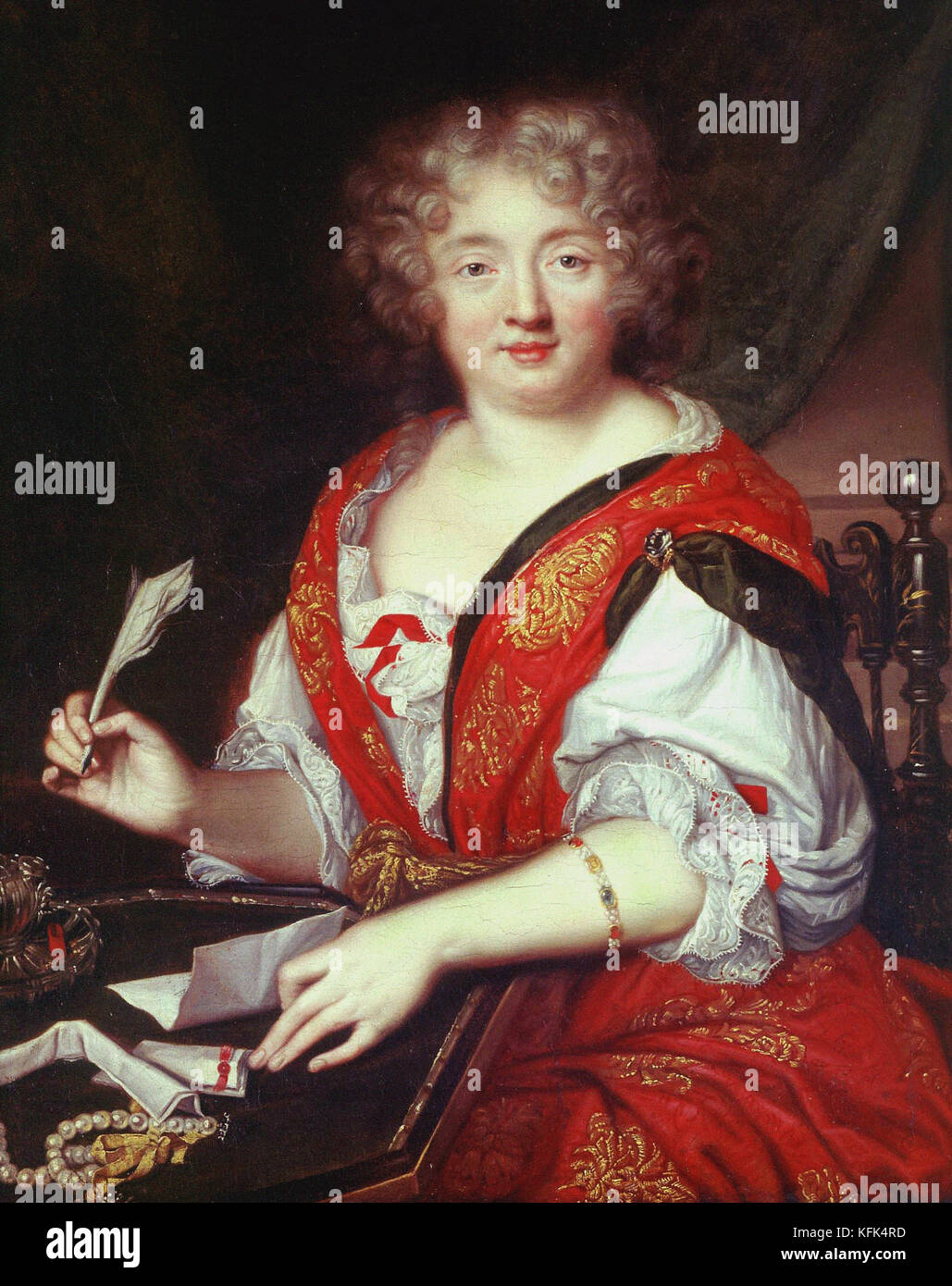 French school Portrait of madame de Sévigné  17th century Paris, Carnavalet Museum Stock Photo