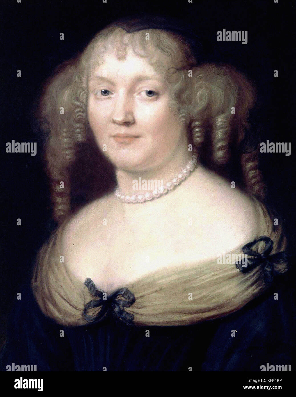 Robert Nanteuil  Portrait of Madame de Sévigné  17th century   - Carnavalet Museum, Paris Stock Photo