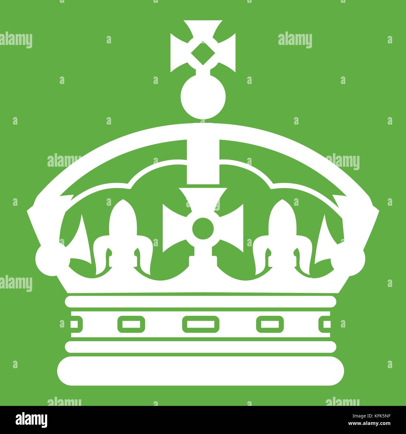 Crown icon green Stock Vector Image & Art - Alamy